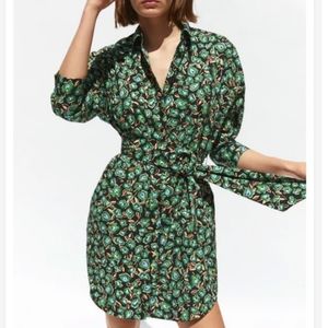 Zara Floweral Print Mini Dress